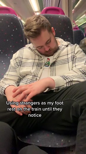 Using Strangers as My Foot Rest on the Train | Human Footrest Prank