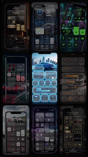 A Control Center that looks as good as it works. Fully customizable themes.