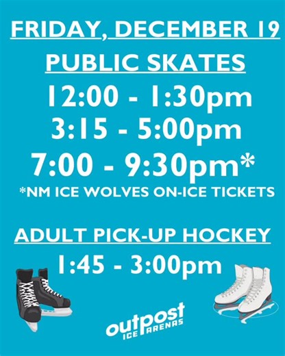 Outpost Ice Arenas on Instagram: "Your adventure checklist for winter break starts here! It you’re looking for an unforgettable family outing or a perfect date night, The Coolest Place In Town™ is where you need to be."