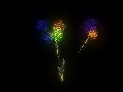 how to create realistic fireworks in maya