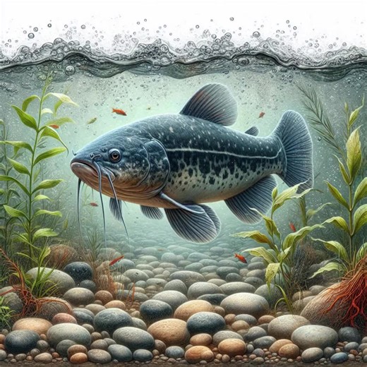 Watercolor Catfish Clipart Bundle: Aquatic Art Images (digital Download) - Etsy