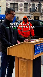 74K views · 1.1K reactions | On 96th Street, 74% of households do not own cars and 68% of residents commute by public transportation, but bus speeds along the road are as low as 4mph during peak hours. Now, 1.7 miles of new bus lanes will make the 96th St less congested and safer for everyone, especially the 15,000 daily weekday riders of this Metropolitan Transportation Authority - MTA bus route. | NYC DOT | Facebook