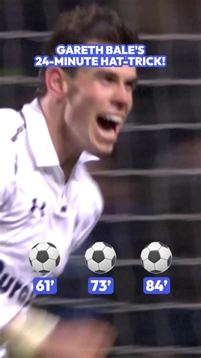 Gareth Bale's Stunning 24-Minute Hat-Trick Highlights