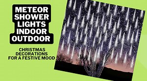 Watch Meteor Shower Lights Tubes LED Falling Rain Drops #AAD.MP4 on Amazon Live