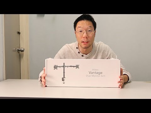 PRISM+ Dual Monitor Arm Unboxing and Setup (2023)