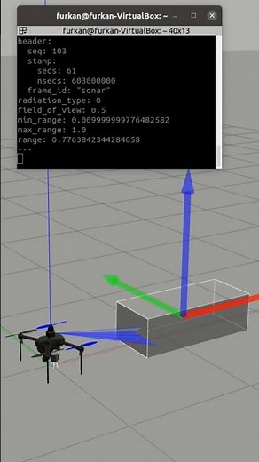 Adding sensors to the drone and test #gazebo #drone #sensor #sonar #ros #noetic #ardupilot #ubuntu