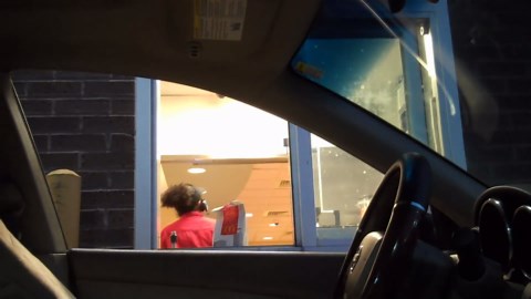 Drive Thru Invisible Driver Prank 2 continues invisible driver trick