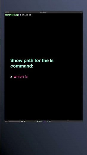 How to locate commands on Linux with which | Linux for Beginners #shorts