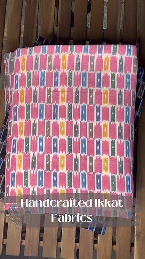 5.3K views · 14 reactions | Handcrafted Ikkat Fabrics✨Our latest collection of pure cotton fabrics crafted by award winning artisans in store Bring a touch of tradition to your wardrobe! ️ Adorn yourself with the beauty and richness of India’s traditional artHandcrafted Ikkat Fabrics✨To shop : Click on the link in bio or comment below to get a link.[Handcrafted cotton Ikkat fabric variant unique prints] | The Indian Ethnic Co. | Facebook