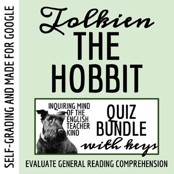 The Hobbit Self-Grading Quizzes and Answer Keys | Independent Reading Worksheets