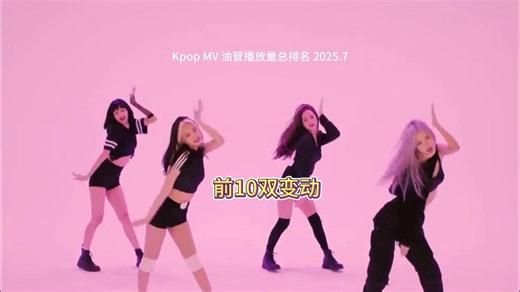 Kpop MV 油管播放量总排名 2025.7