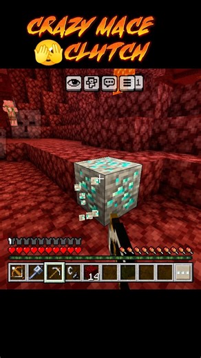 Minecraft Mace clutch #lyricsvideo #minecraft #viralshorts