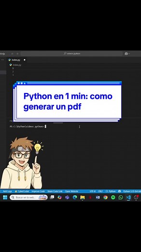 ¿Sabías que podés generar un PDF en Python en solo 5 líneas? 📄🐍 Con la librería `reportlab` podés crear documentos con texto, gráficos y mucho más. Guardá este tip y seguime para más trucos de Python 🐍 #creatorsearchinsights #python #desarrolloweb #backend #programacion