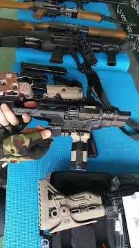 Turn a handgun into a submachine gun! Real gun explanation [Israeli P320 pistol conversion] #real...