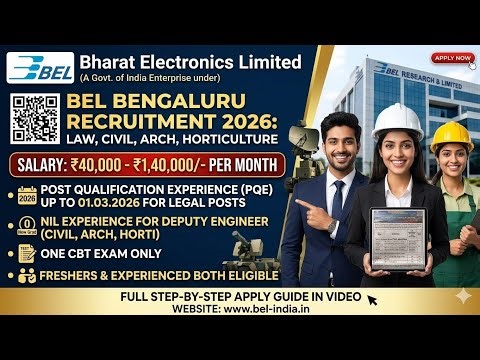 BEL recruitment 2026 | Freshers | #bel #civilengineering #engineering #law #btech #trending #job
