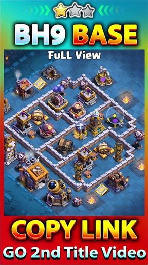 AFTER UPDATE! BUILDER HALL 9 BH9 BASE With Link | BH9 DIAMOND Base With Link | Clash of Clans
