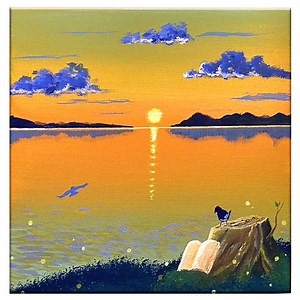 319K views · 9.7K reactions | Beautiful View Sunset Acrylic Painting #art #artist #artwork #acrylic #painting #eldrawingarts #sunsetpainting #acrylicpainting | El Drawing Arts | Facebook