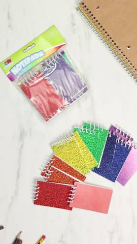 Bedwina Mini Prism Spiral Notepads - (Bulk Pack of 24) Small Pocket Mini Notepads for Kids, 2.5 Inch x 3.6 Inch - Spiral Sketch Memo Note Pads for Party Favor Gifts and Goodie Bags