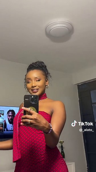 TikTok Black Dress Fashion Show