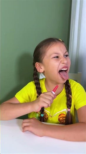 Lipstick or Candy? 🤯🍬 The Ultimate Surprise Bite! #prank #challenge