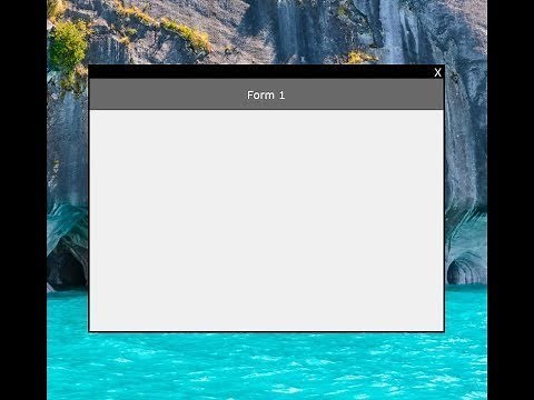 C#: How To Make Borderless Custom Draggable Windows Form || Using Custom Controls