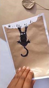 Cat 😺 design birthday 🎉 card ideas #diy #youtube #ytshorts #art #viral #youtubeshorts #viralshorts