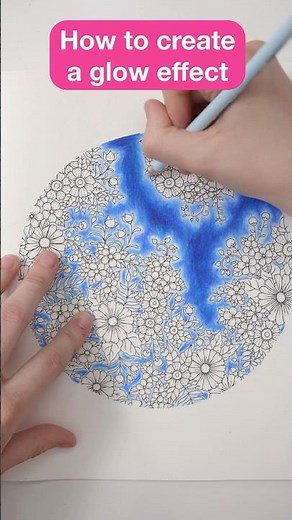 Easy Coloring Tips: How to Create a Glow Effect. #art