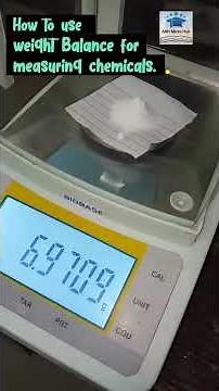 How to use weight balance for measuring chemicals#arhmicrohub#microbiology#laboratoryinstruments