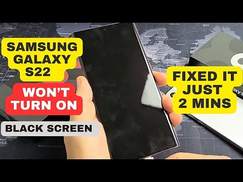 How to Fix Samsung Galaxy S22 Plus & Ultra Won’t Turn On or Black screen | Fixed it just 2 mins