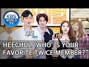 Heechul “Who’s your favorite TWICE member?” [Matching Survival 1+1/ENG/2019.08.04]