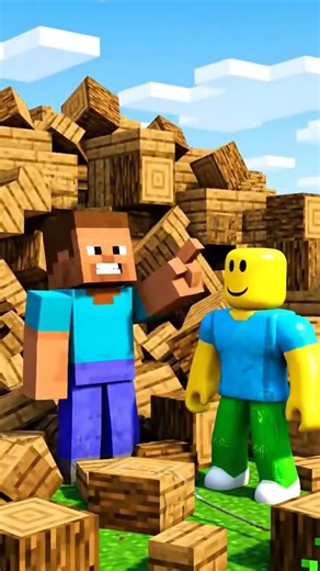 Minecraft vs Roblox in 8 Seconds! 😂 #shorts