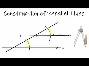 Construction of Parallel Lines - 3 easy and fast steps