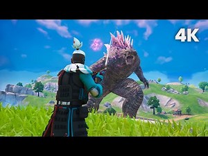 Fortnite GODZILLA with No Hud & Max Graphics (4K)