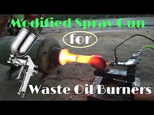 Modified Spray Gun for Waste Oil Burners.