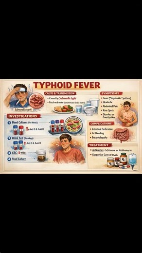 Typhoid fever #usmle#shorts #viral