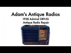 1938 Admiral Antique Radio Repair - Making a Hot Chassis Safer
