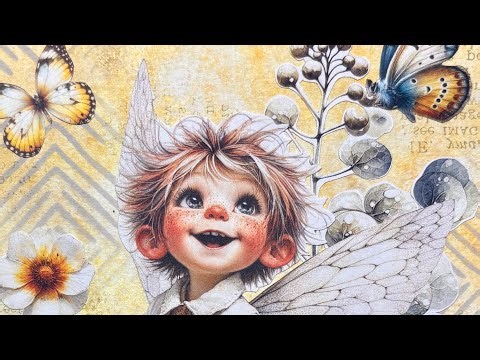 Easy backgrounds with distress inks