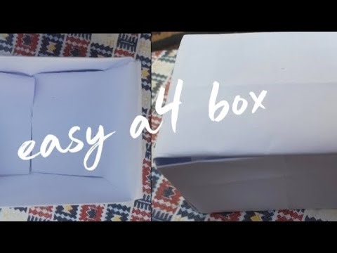 Easy origami box out of a4.