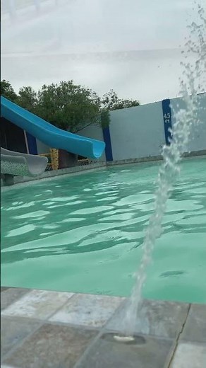 Stunning Pool Fountain with Sparkling Water | Relax & Unwind