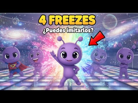 Zuki el Alien Baila y se Congela 🎵 Canción Infantil | Juegos de Movimiento para Niños