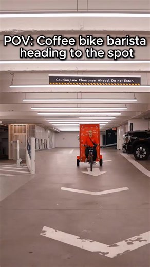 This is how you ride a coffee bike! #views #123go #coffee #smallbusiness #foryoupage