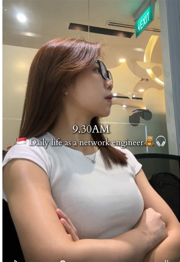 🇸🇬Vlog｜Day in my life as a network engineer🧸🎧 #vlog #sgtiktok #fyp #dailyvlog #singapore