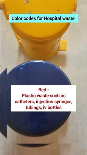 What are the color codes for hospital waste management//Bio-Medical waste management colour code