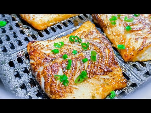 Air Fried Miso Glazed Cod | Ready in less than 10 minutes | Air Fried Frozen Cod | #airfryerrecipes