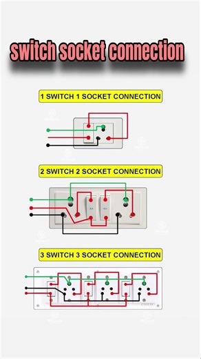 Switch socket connection. #viral #bitcircuit06 #shorts