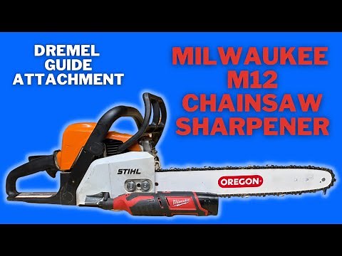 Milwaukee M12 Rotary Tool - Chainsaw Sharpener (Dremel Chainsaw Sharpening Attachment)