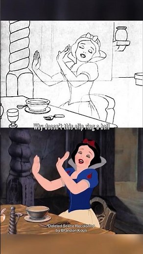 This deleted scene almost made it in Snow White and the Seven Dwarfs #disney
