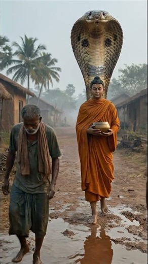 King Cobra Sheltering from Rain | A Symbol of Protection & Inner Peace