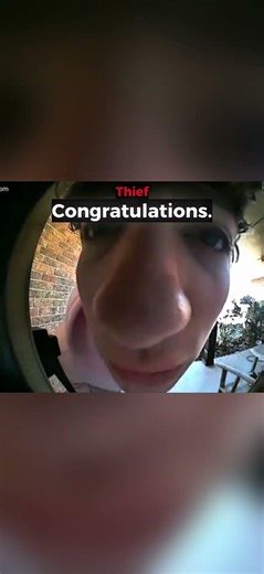 When Thief Realizes He Can't Break In