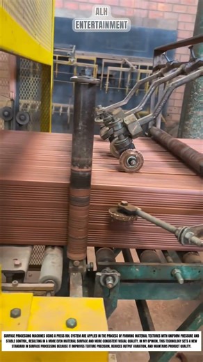 Surface Finishing Machine Using Roller Press System For Uniform Material Texture